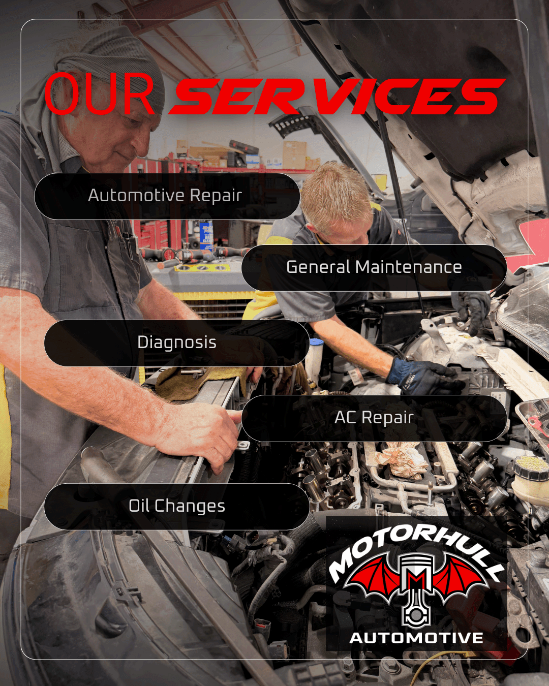 Motorhull Automotive services social graphic